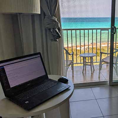 I'm dedicated to my clients, even while on vacation.