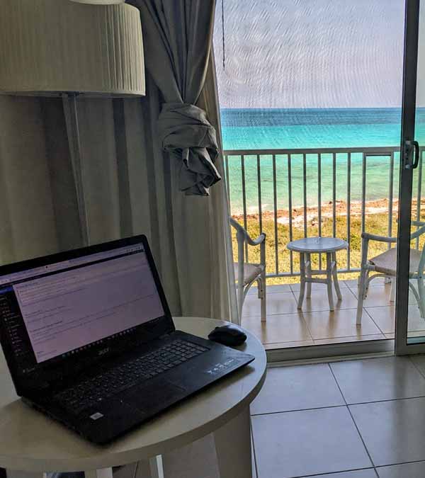 I'm dedicated to my clients, even while on vacation.