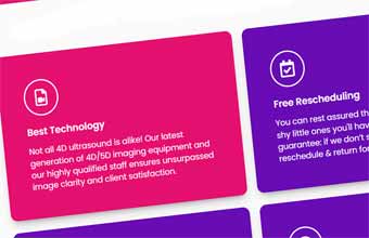 Website Design for Fetal Ultrasound Clinic website