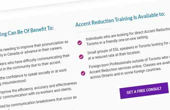 Website Design for Accent Management Services Company in Toronto, Ontario